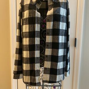 Plaid Button-Up Shirt